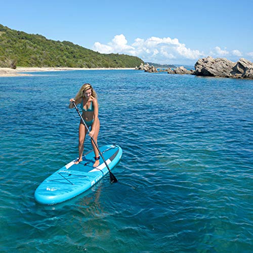 Aqua Marina Aufblasbar Sup Board Stand up Paddle AQUAMARINA Vapor 2021 Komplette Packung 315x79x15 cm mit Kajak Sitz - 7
