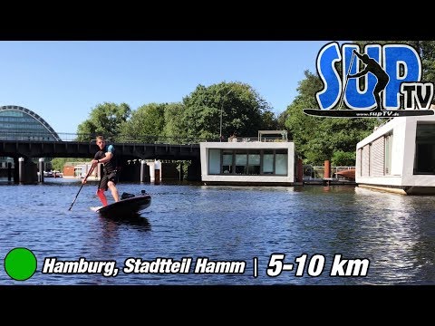 Hamburg-Hamm Tour: Kleingärten, Industrie &amp; Wohnen auf dem Wasser // Stand Up Paddling // 5-10 km