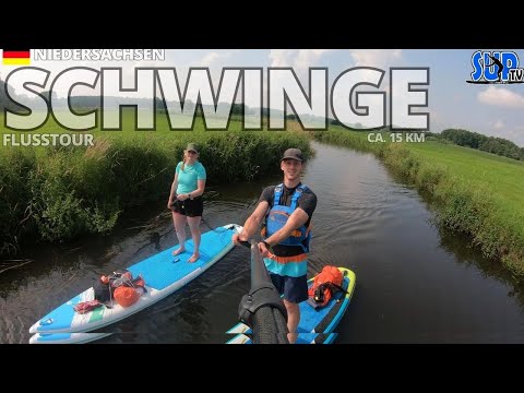 Flusstour auf der idyllischen SCHWINGE (Niedersachsen) | 15 km SUP-Tour