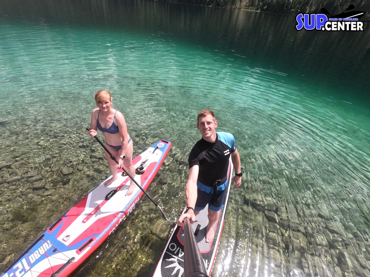 Stand Up Paddling auf dem Eibsee SUPTour am Rande der Zugspitze