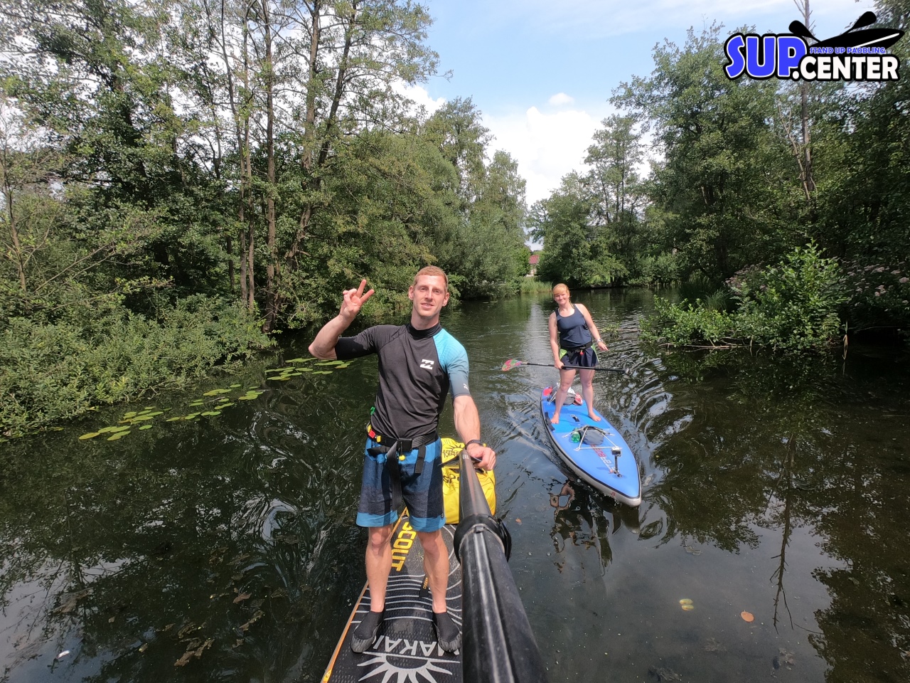 Wasserwanderweg Schwentine 60 Kilometer auf dem SUPBoard SUP Center