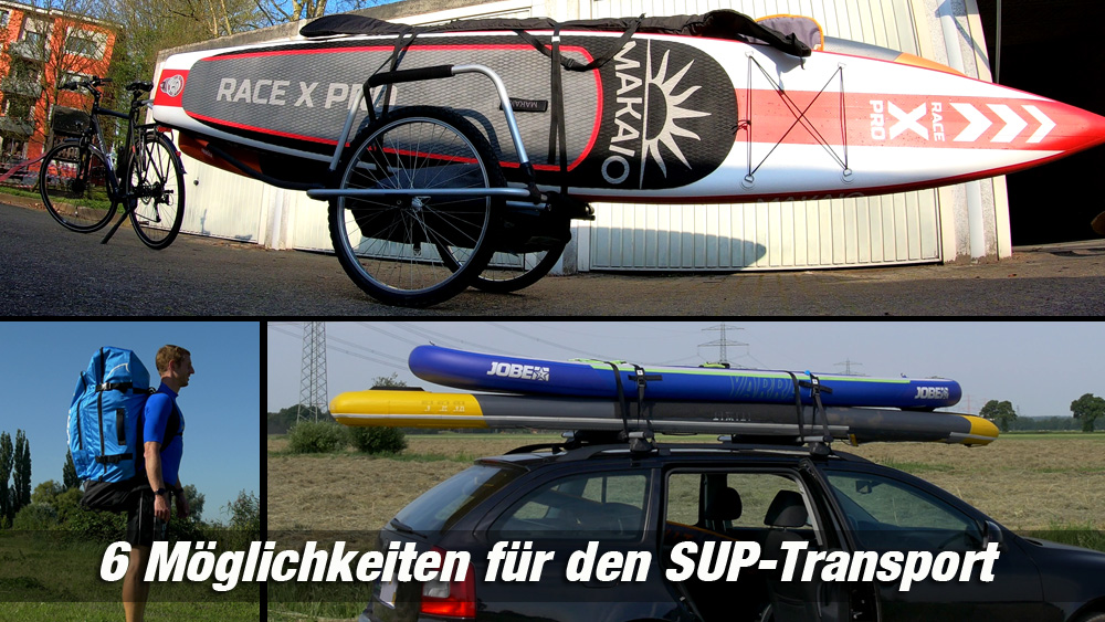 SUP Board Transport Möglichkeiten