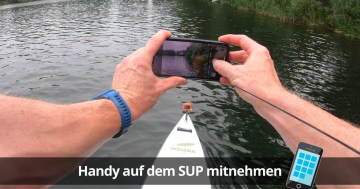 Handy auf dem Wasser mitnehmen